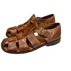 Johnston & Murphy Men’s Brown Leather Sandals Size 9